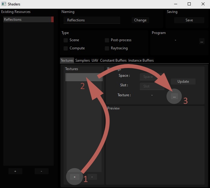 Shader parameterized